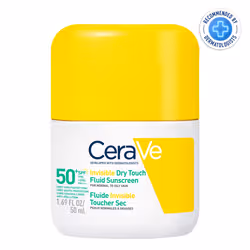 CERAVE Fluide Invisible Toucher Sec SPF50+ | Peau Normale à grasses | Tendance acnéique