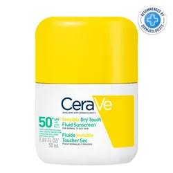 CERAVE Fluide Invisible Toucher Sec SPF50+ | Peau Normale à grasses | Tendance acnéique