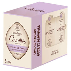 Cavaillès Savon Surgras Délice de Figue 3 x 200 gr