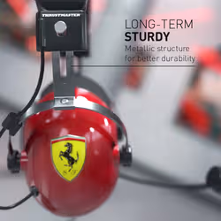 Thrustmaster T.Racing Casque Avec fil Arceau Jouer Noir, Rouge, Acier inoxydable, Jaune - Vue supplémentaire 10