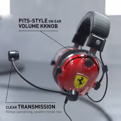 Thrustmaster T.Racing Casque Avec fil Arceau Jouer Noir, Rouge, Acier inoxydable, Jaune - Vue supplémentaire 11