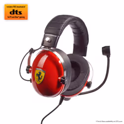 Thrustmaster T.Racing Casque Avec fil Arceau Jouer Noir, Rouge, Acier inoxydable, Jaune - Vue supplémentaire 2