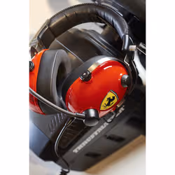 Thrustmaster T.Racing Casque Avec fil Arceau Jouer Noir, Rouge, Acier inoxydable, Jaune - Vue supplémentaire 5