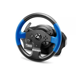 Thrustmaster T150 Force Feedback Volant + pédales PC,PlayStation 4,Playstation 3 USB Noir, Bleu