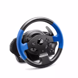 Thrustmaster T150 Force Feedback Volant + pédales PC,PlayStation 4,Playstation 3 USB Noir, Bleu - Vue supplémentaire 2