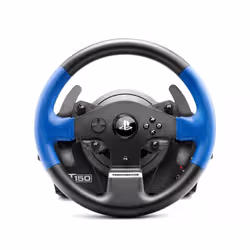 Thrustmaster T150 Force Feedback Volant + pédales PC,PlayStation 4,Playstation 3 USB Noir, Bleu - Vue supplémentaire 4
