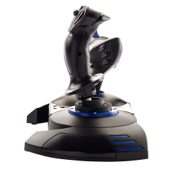 Thrustmaster T.Flight Hotas 4 Joystick PC, PlayStation 4 Numérique USB 2.0 Noir, Bleu