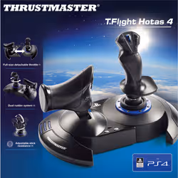 Thrustmaster T.Flight Hotas 4 Joystick PC, PlayStation 4 Numérique USB 2.0 Noir, Bleu - Vue supplémentaire 14
