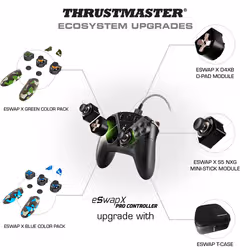 Thrustmaster eSwap Pro Controller Xbox One Noir USB Manette de jeu Analogique/Numérique Xbox One, Xbox Series S - Vue supplémentaire 6