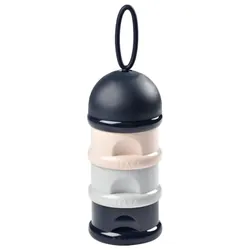 Béaba Boîte Doseuse de Lait Empilable - Couleur : Bleu Marine, Beige, Gris