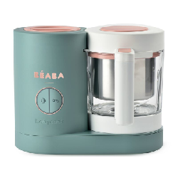 BEABA, Babycook Neo, Robot bébé 4 en 1, Cuiseur, Mixeur, Made in France - Eucalyptus