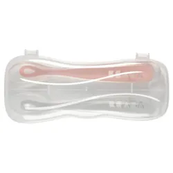 Béaba 2 Cuillères 1er Âge Silicone avec Boîte de Transport