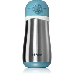 Beaba Stainless Steel Bottle With Handle Windy Blue 350 ml