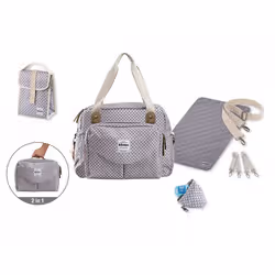 BEABA Geneva II Sac à main Gris Polyester - Vue supplémentaire 2