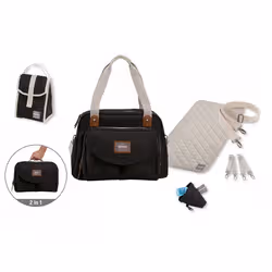 BEABA Geneva II Sac à main Noir Polyester - Vue supplémentaire 2