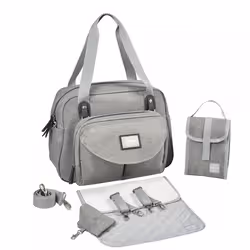 BEABA Geneva II Sac à main Gris Polyester - Vue supplémentaire 3