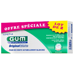 Original White Dentifrice Anti-tache Lot 2x75ml Gum