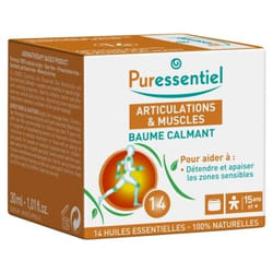 Puressentiel Articulations & Muscles Baume Calmant aux 14 Huiles Essentielles 30ml