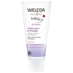 Weleda Bébé Derma Crème Pour Le Change à La Mauve Blanche 50 ml