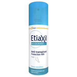 Anti Transpirant 48h Pieds 100ml Déodorant Peaux Sensibles Etiaxil
