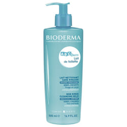 Lait de Toilette Sans Rinçage 500ml Abcderm Bébé et Enfants Bioderma