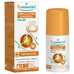 Roller Aux 14 huiles essentielles 75ml Articulations Et Muscles Bille massante Puressentiel