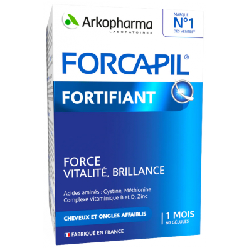 Cheveux Et Ongles Zinc, Vitamine B 60 gélules Forcapil Arkopharma