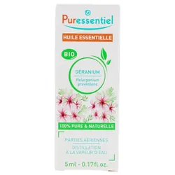 Puressentiel Huile Essentielle Géranium (Pelagonium graveolens) Bio 5 ml