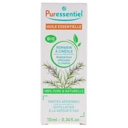 Puressentiel Huile Essentielle Romarin à Cinéole (Rosmarinus officinalis ct cinéole) Bio 10 ml