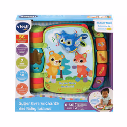 VTech Baby SUPER LIVRE ENCHANTÉ DES LOULOUS (BLEU) - Vue supplémentaire 6