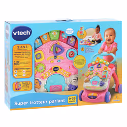 VTech Super Trotteur Parlant 2 En 1 Rose - Vue supplémentaire 6