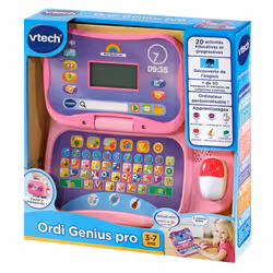 VTech Jouets Electroniques Educatifs Ordi Genius Pro Rose - Vue supplémentaire 6
