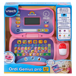VTech Jouets Electroniques Educatifs Ordi Genius Pro Rose - Vue supplémentaire 7