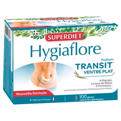 Superdiet Hygiaflore Transit Ventre Plat 100 Gélules