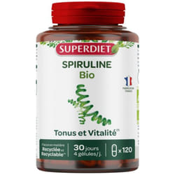 Superdiet Spiruline Bio 120 Gélules