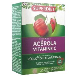Superdiet Acérola Vitamine C 30 Comprimés Sécables