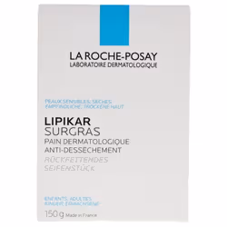 La Roche-Posay Lipikar Surgras Pain Dermatologique 150 g est un pain dermatologique anti-dessèchement particulièrement destiné aux peaux sensibles