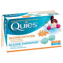 Protection Auditive Silicone Natation Enfants 3 Paires Quies