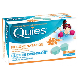 Protection Auditive Silicone Natation Enfants 3 Paires Quies