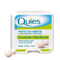QUIES Protection Auditive Cire Naturelle 2 Paires