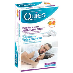 Quies Anti-Ronflement 12 Pastilles à Sucer - Goût : Agrume