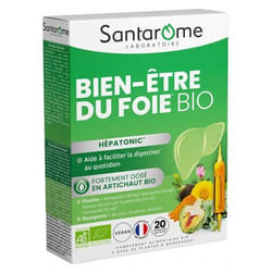 Santarome Bio Bien-Être du Foie Bio 20 Ampoules