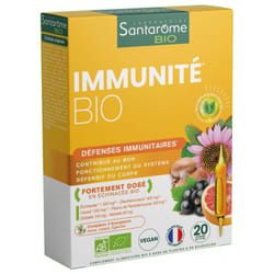 Immunite 20 Ampoules Bio 200ml Santarome