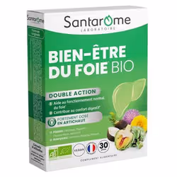 Santarome Bio Bien-Être du Foie Bio 30 Gélules