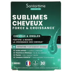 Santarome Sublimes Cheveux Force & Croissance 30 Comprimés