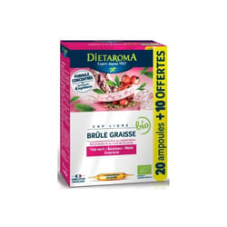 DIETAROMA Cap Ligne Brûle graisse Bio - 20 ampoules + 10 offertes