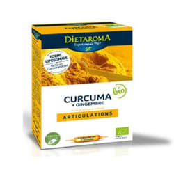 Dietaroma Curcuma +Gingembre 20 Ampoules*10ml