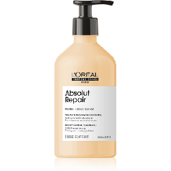 Shampoing réparateur pour cheveux abîmés 500ml Absolu Repair Gold L'Oréal Professionnel