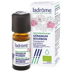 Ladrôme Huile Essentielle Géranium Bourbon (Pelargonium graveolens) Bio 10 ml