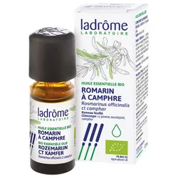 Ladrôme Huile Essentielle Romarin à Camphre (Rosmarinus officinalis ct camphor) Bio 10 ml